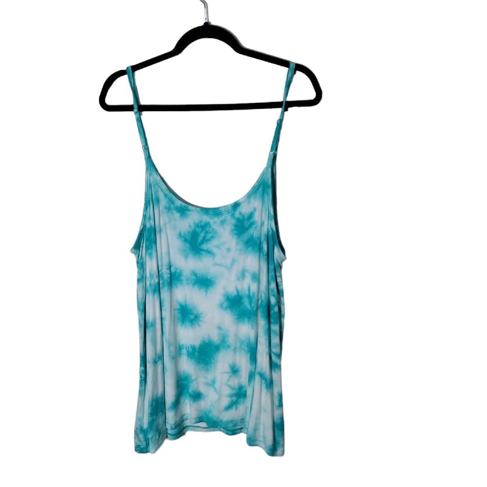 Torrid Super Soft Knits Blue Tie Dye Tank Top Woman's Size 2X
